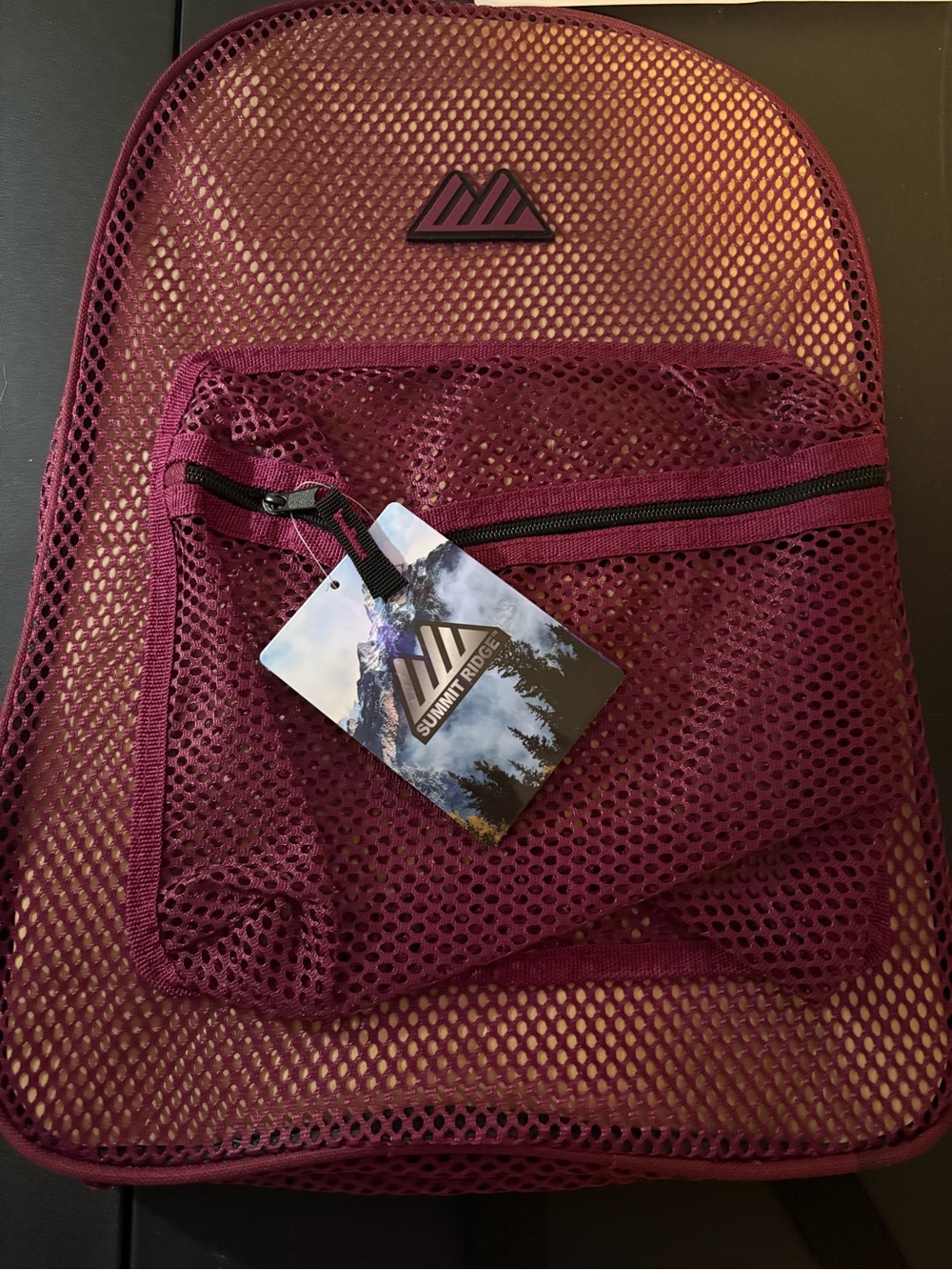 Summit Ridge Mesh Backpack - Burgundy NWT